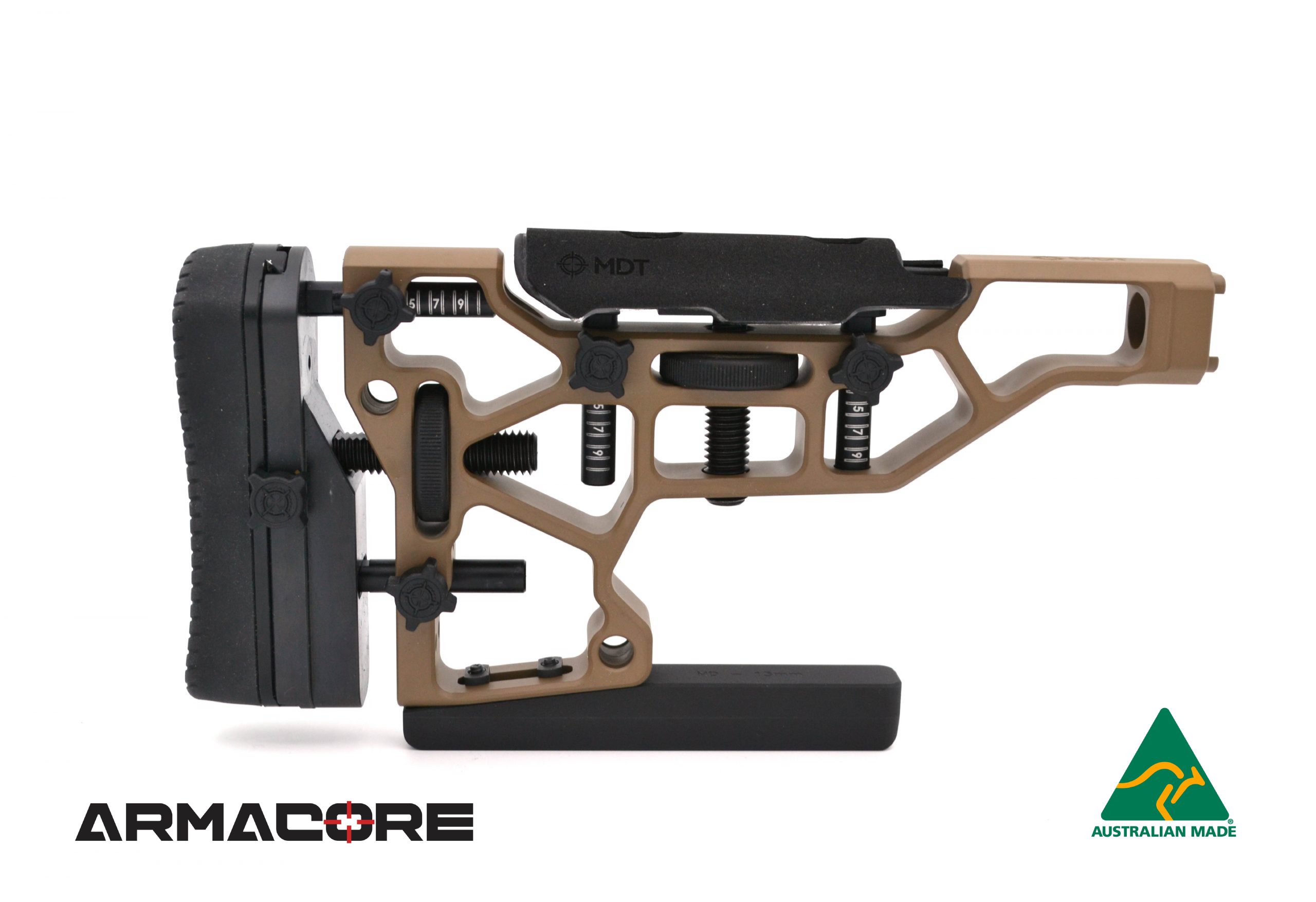 Armacore (ATP) Ultimate Bag Rider for MDT Buttstocks, M-LOK Mount - Australian Made